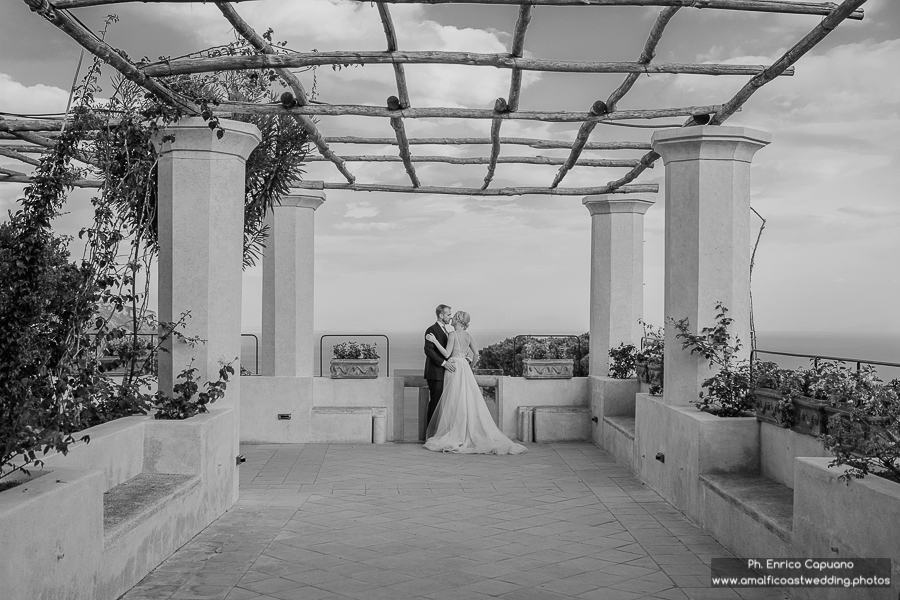 wedding photo at Villa Rufolo, Ravello