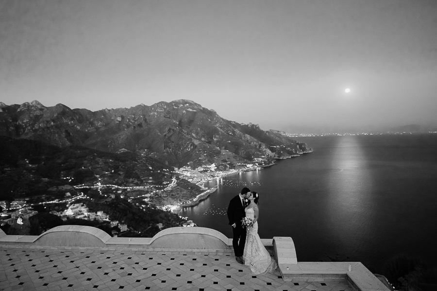 reportage matrimoniale in bianco e nero a Ravello