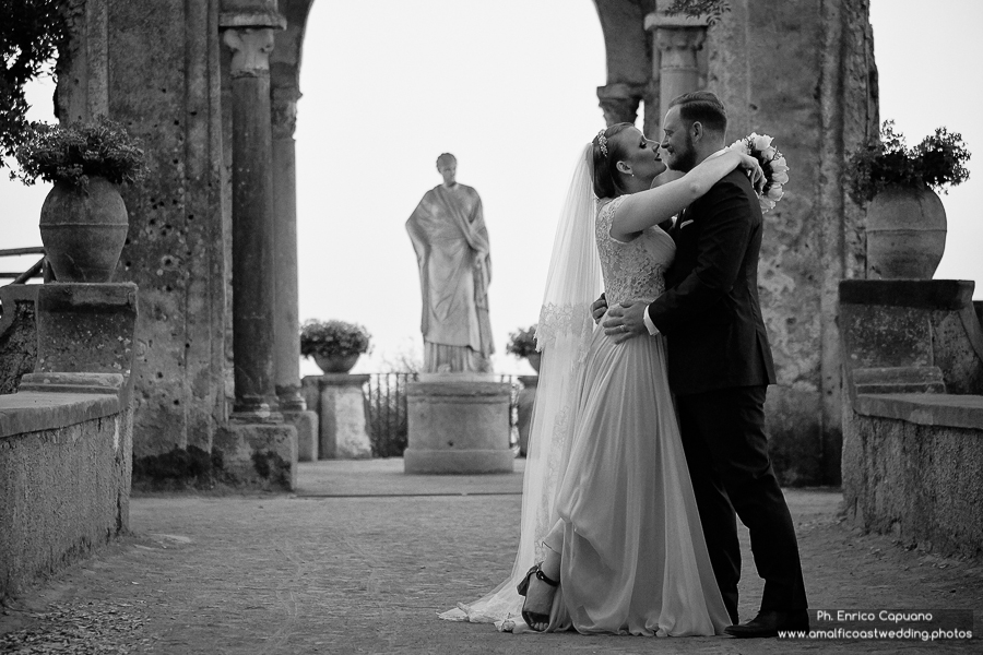 foto di matrimonio a villa cimbrone