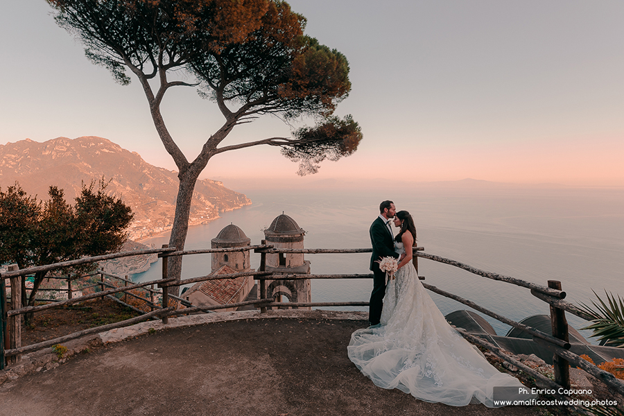 wedding photography at Villa Rufolo