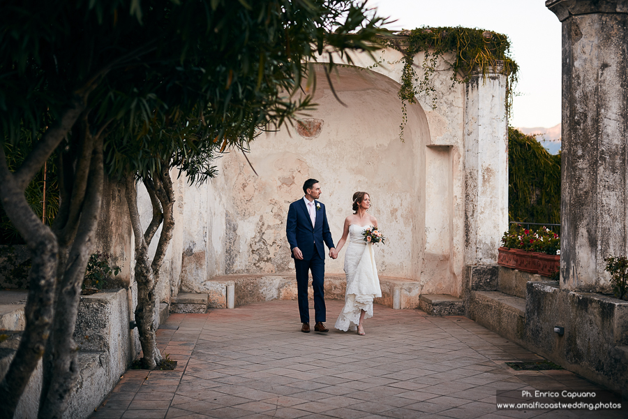 wedding photos in Villa Rufolo