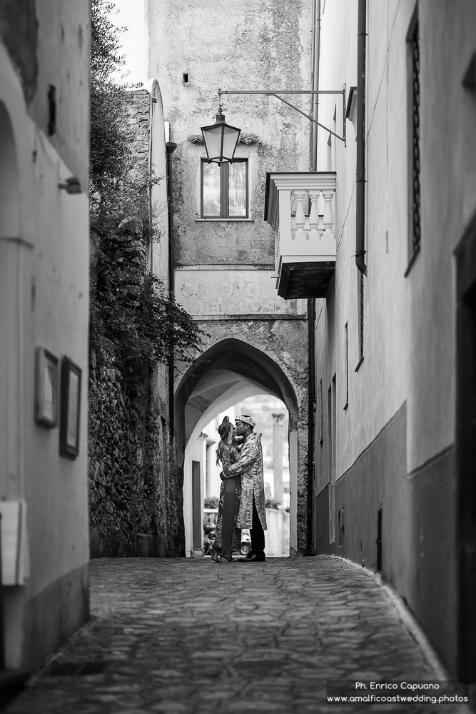 black and white wedding photo