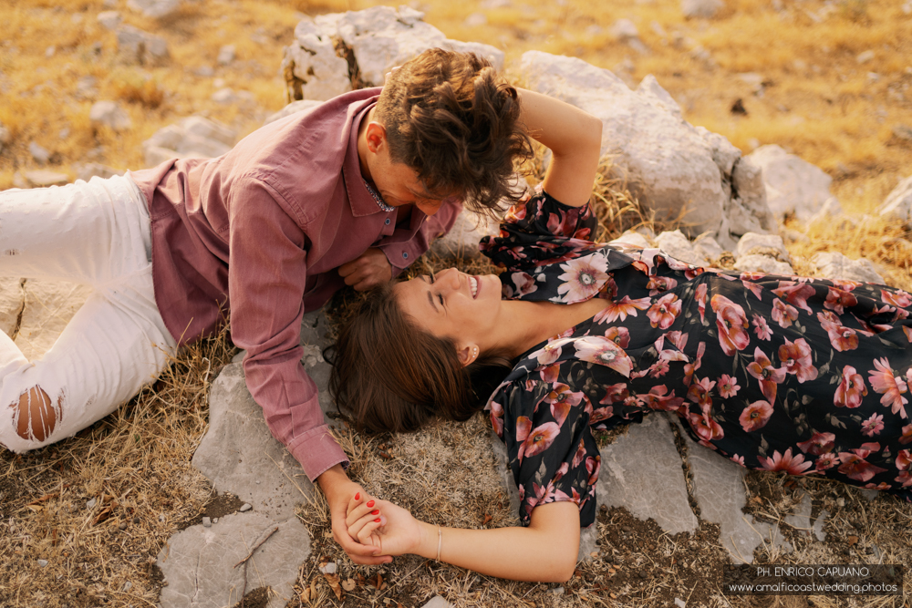 engagement photo on the Amalfi Coast