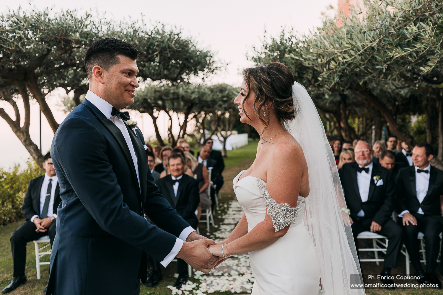 wedding reception at Hotel Belmond Caruso