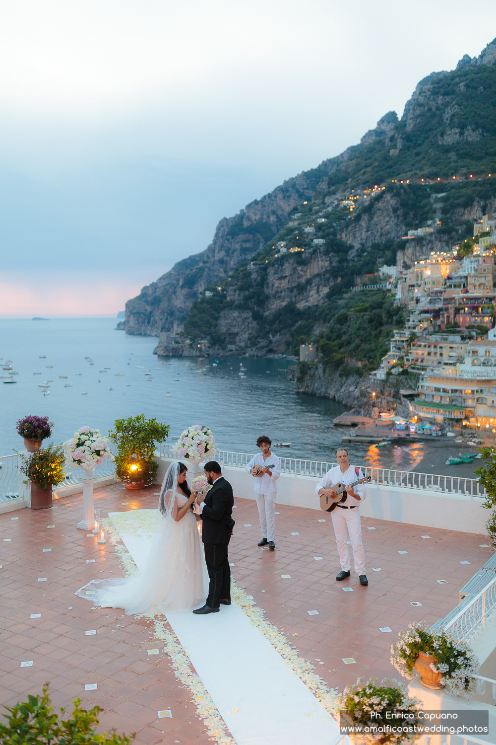 wedding ceremony in Positano