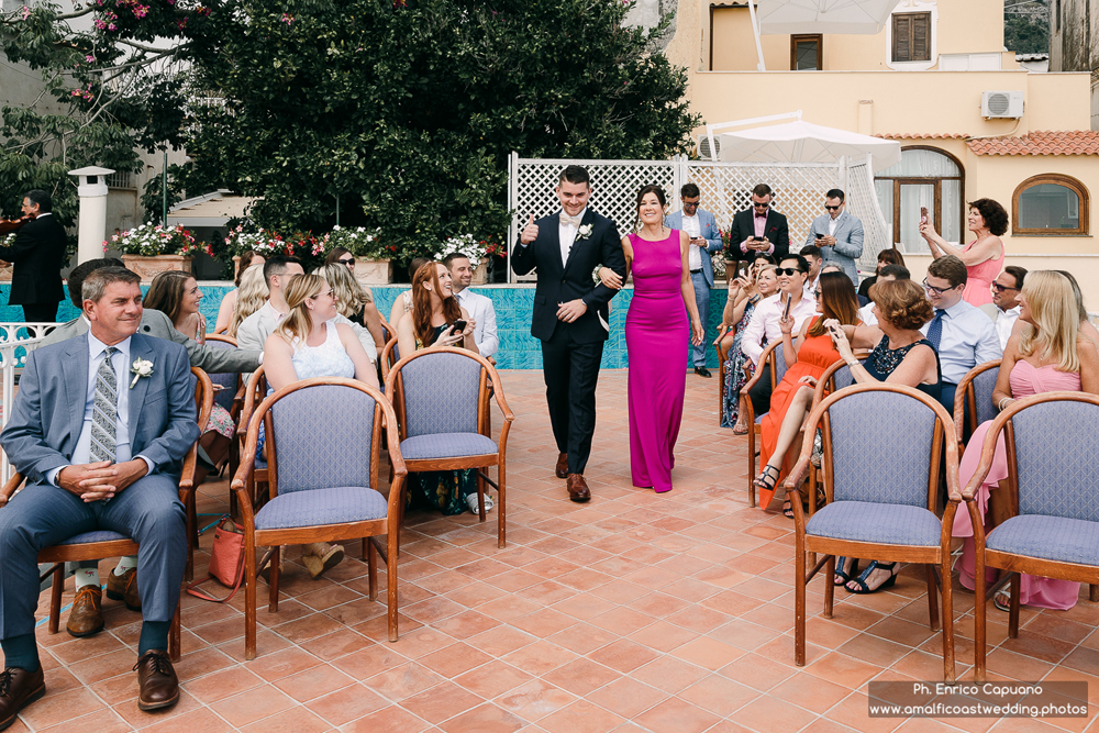 Wedding ceremony in Positano