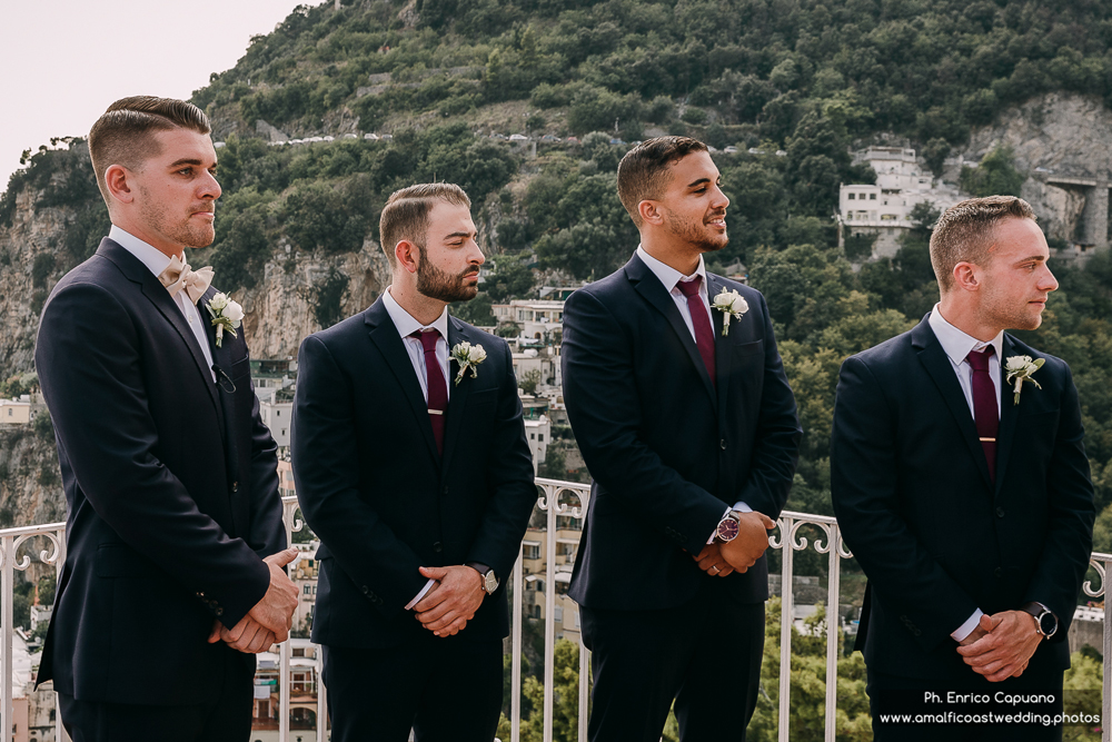 Groom is waiting for the bride