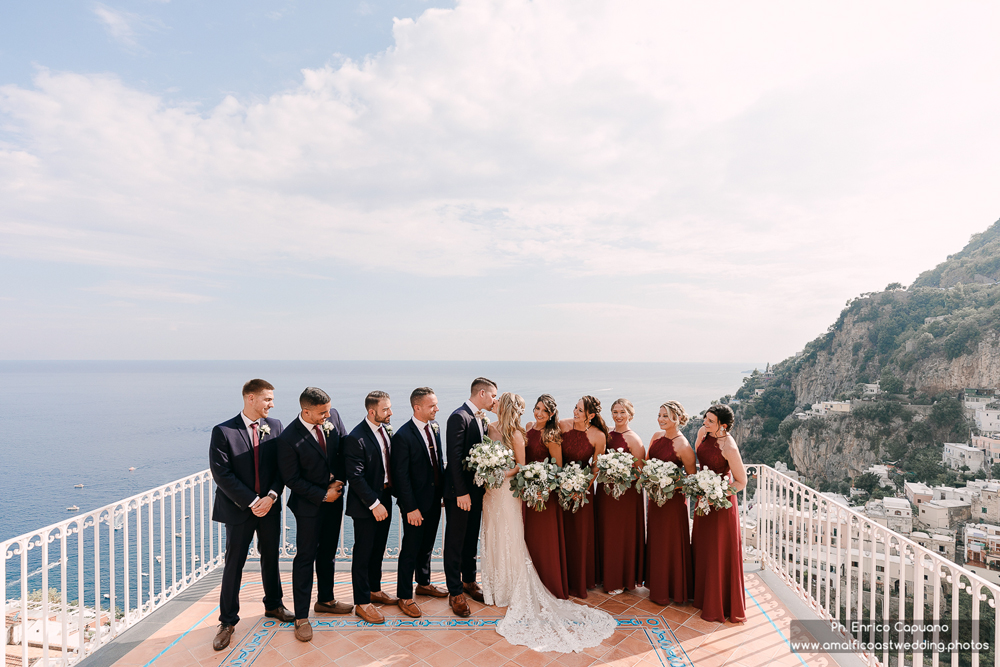 Wedding pictures in Positano, Italy
