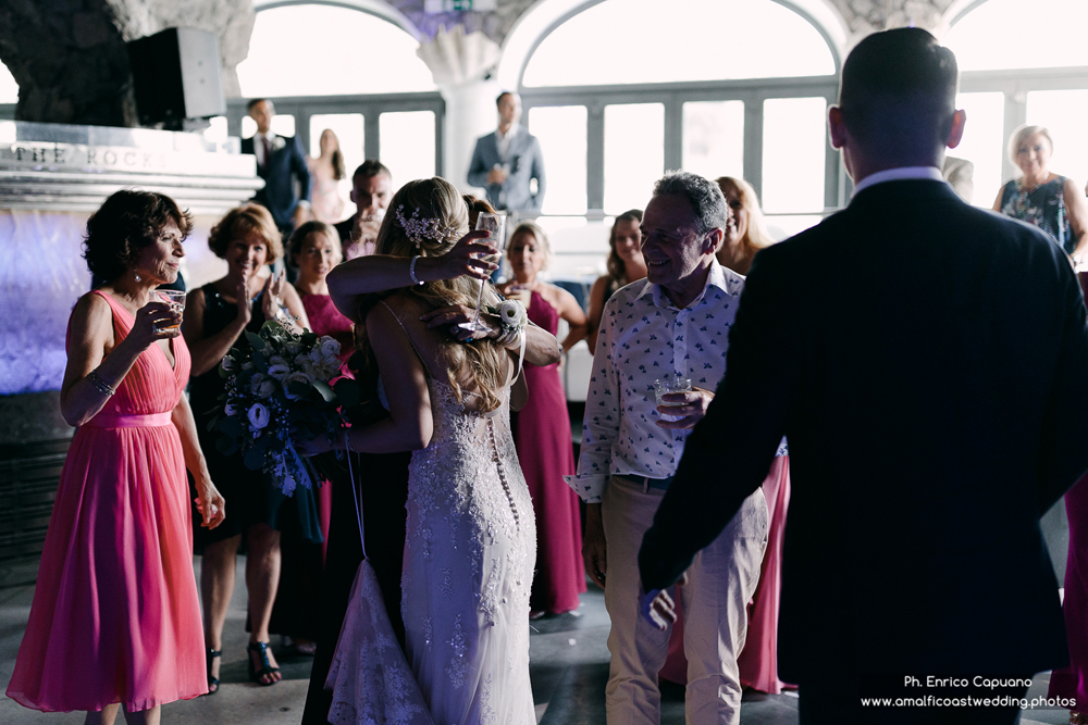 wedding reception at Rada Restaurant in Positano