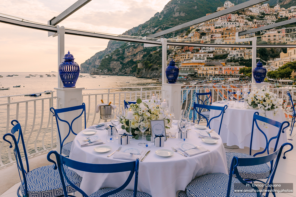 Wedding photography at Rada Restaurant in Positano