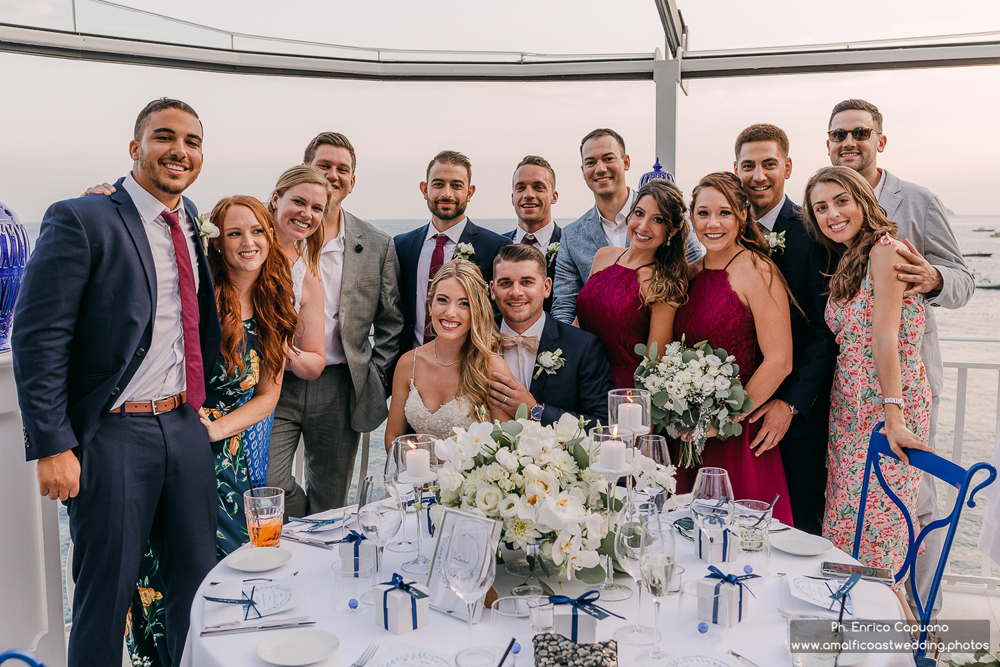 wedding photography at Rada Restaurant in Positano