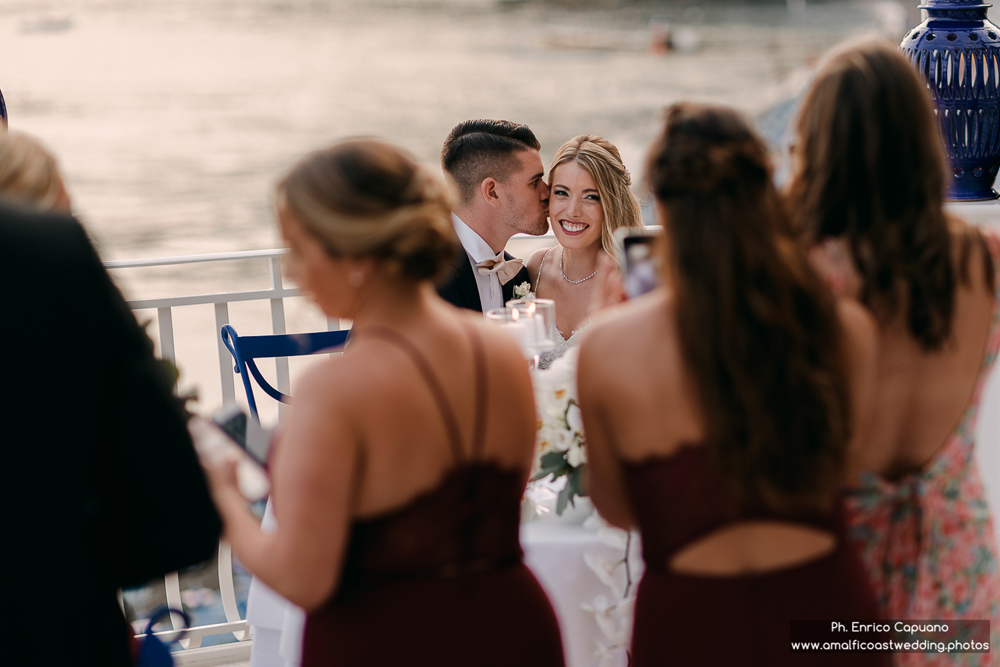 wedding reportage at Rada Restaurant in Positano