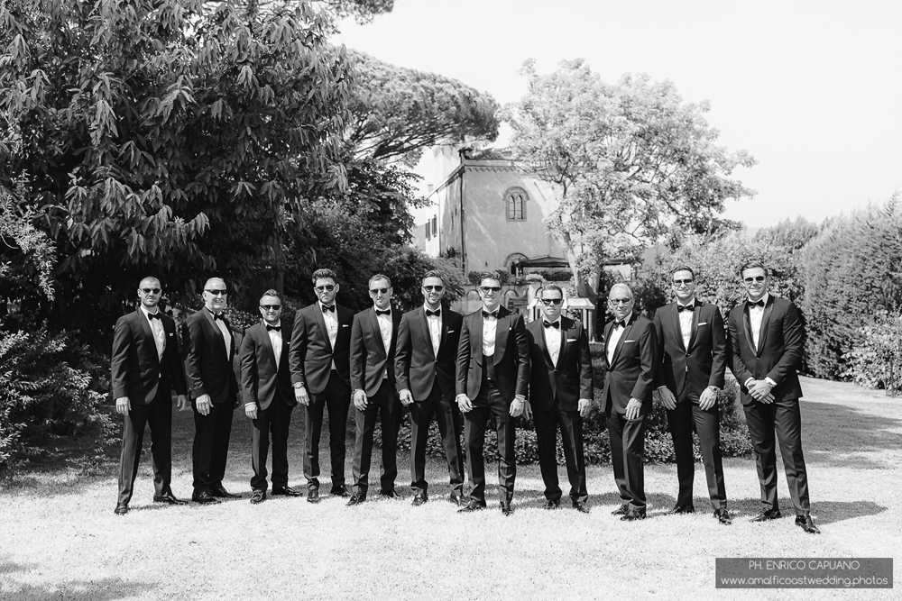 wedding photos in Villa Cimbrone