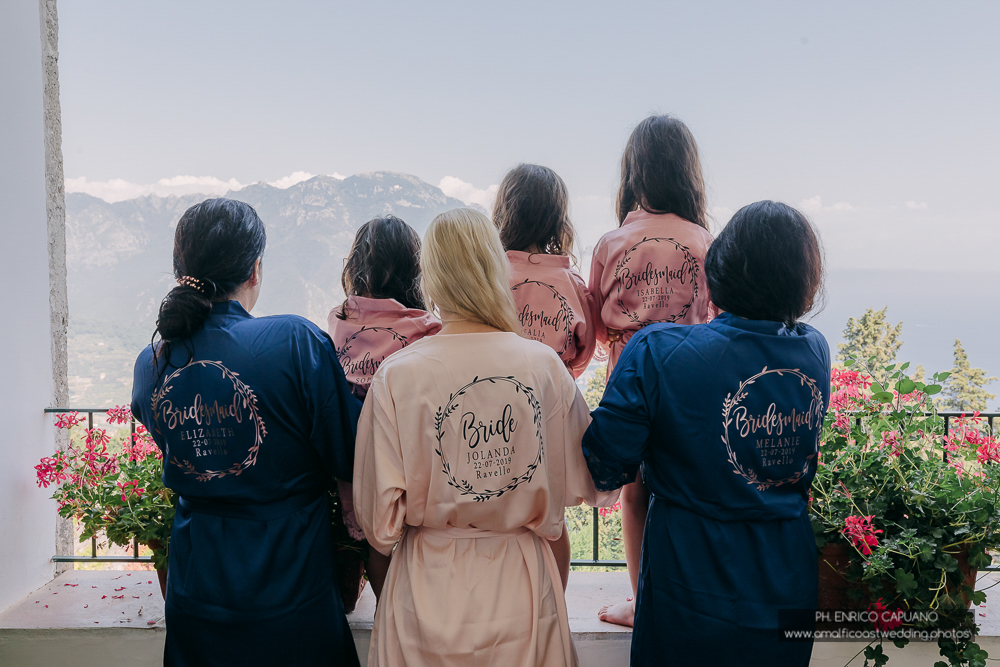 bridal party in Ravello