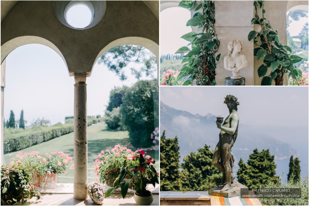 details of Villa Cimbrone in Ravello