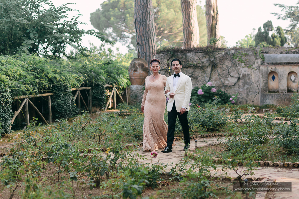 wedding ceremony location at Villa Cimbrone