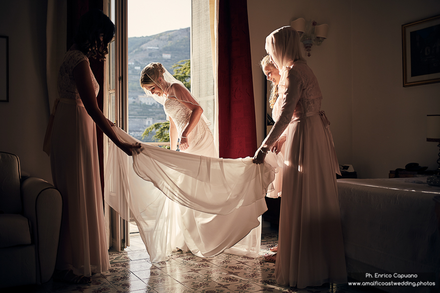 getting ready in Ravello