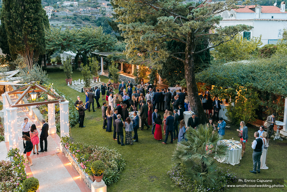 wedding reception in Ravello