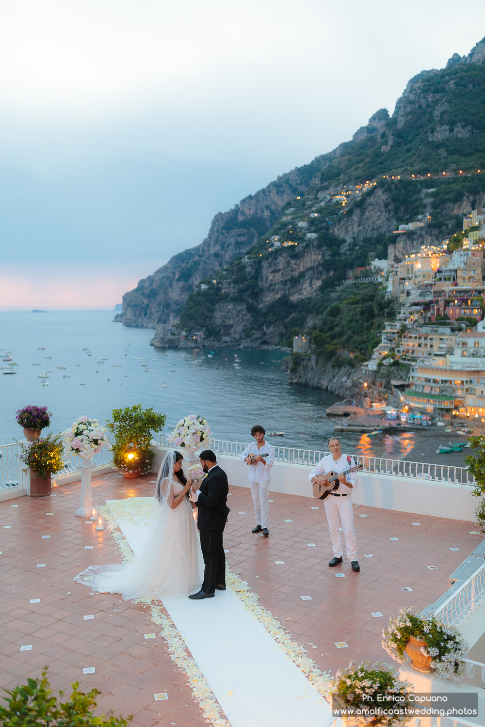 wedding ceremony in Positano